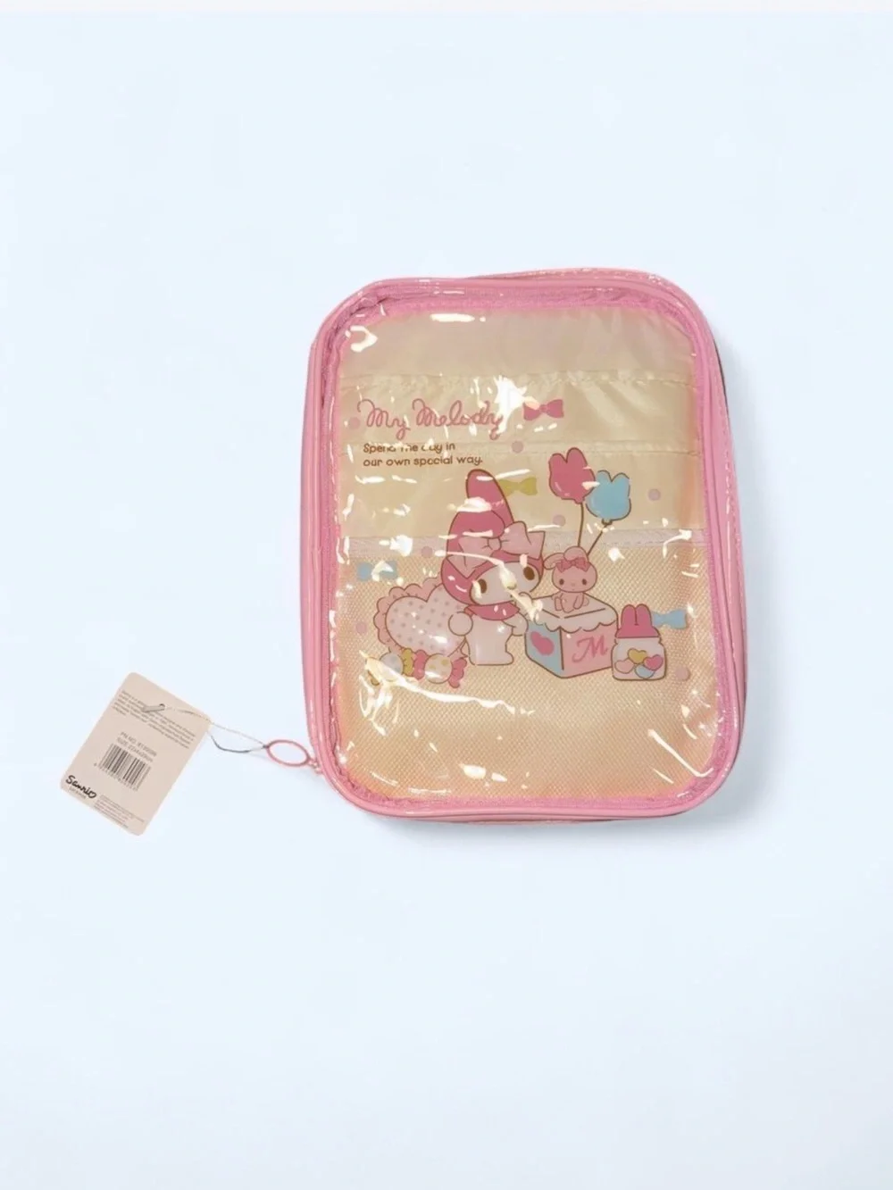 Sanrio Pink Clear Character Pencil Pouch